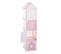 Meuble De Rangement Enfant Colonne Rose 4 Casiers H 140 Cm