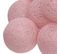 Guirlande LED 16 Boules - Rose Clair