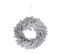 Décoration De Noël Couronne Artificielle Vert Floqué Blanc D 40 Cm