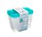 Lot De 4 Boîtes De Conservation "fresh et Freeze" 0,75l Bleu