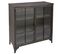 Buffet Vitré Industriel Broc - L. 102 X H. 101 Cm - Gris