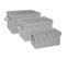 Lot De 3 Paniers De Rangement "déco" 40cm Gris Clair