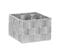 Lot De 4 Paniers De Rangement "déco" 28cm Gris Clair