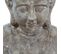 Statue Décorative Bouddha Assis En Ciment H 46 Cm