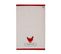 Lot De 2 Torchons En Coton Rouge Et Lin 45 X 70  Cm