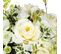 Composition Florale Artificielle Roses Dans Un Vase En Verre H 64 Cm