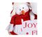 Déco De Noël Pancarte Joyeuses Fêtes Avec 3 Peluches H 38 Cm