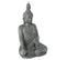 Statue Déco Bouddha Assis 106cm Gris