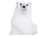 Déco De Noël Ours Blanc Debout H 50 Cm