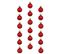 Déco De Sapin Lot De 18 Boules De Noël  D 3 Cm - Rouge