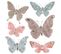 Lot De 6 Stickers "papillon" - 30x30 Cm