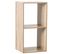 Etagère 2 Cases Mix - P. 34,5 Cm X H. 67,5 Cm - Beige