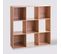 Etagère Cube Design Mix'n Modul - L. 100 X H. 100 Cm - Couleur Chêne Naturel