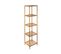 Étagère De Rangement Colonne 6 Niveaux En Bambou H 145 Cm