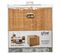 Boite De Rangement En Bambou Et Tissu 31 X 31 Cm