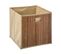 Boite De Rangement En Bambou Et Tissu 31 X 31 Cm