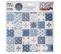 Lot De 2 Stickers Carrelage "carreaux" 26x28cm Bleu