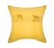 Dessus De Lit Jaune Moutarde Motif Tresse 240 X 260 Cm Avec 2 Taies