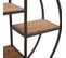 Étagère Murale En Bois Et Métal Noir D 78 Cm