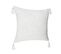 Housse De Coussin "slub" 40 X 40 cm Blanc