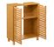 Meuble Sous Lavabo 2 Portes Bambou Sicela 60x28x58.5 Cm - MDF