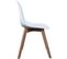 Chaise Enfant Scandinave Bois Et Polypropylène Blanc