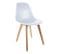 Chaise Scandinave Coque Polypropylène (lot De 4) Blanc