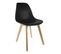 Chaise Scandinave Coque Polypropylène (lot De 4) Noir