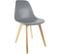 Chaise Scandinave En Hëtre Et Polypropylène (lot De 2) Gris