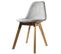 Chaise Scandinave En Tissu Grise Orkney