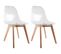 Chaise Scandinave En Plastique Transparent (lot De 2)