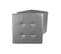 Pouf et Coffre De Rangement "home Factory" 38cm Gris