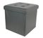 Pouf et Coffre De Rangement "home Factory" 38cm Gris