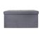 Banc Et Coffre De Rangement "suédine" 76cm Gris