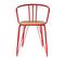 Fauteuil En Métal Arnold - H. 72,5 Cm - Rouge