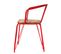 Fauteuil En Métal Arnold - H. 72,5 Cm - Rouge