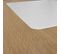 Bureau Design 1 Tiroir "porqa" 100cm Naturel et Blanc