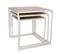 Lot De 3 Tables Gigognes "origin" 45cm Blanc