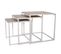 Lot De 3 Tables Gigognes "origin" 45cm Blanc