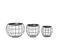 Lot De 3 Tables D'appoint Ou Tables Gigogne Ronde Effet Boule En Métal - Noir