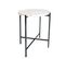 Table D'appoint Ou Table Gigogne En Terrazzo Et Métal H.50 Cm - Noir Et Blanc