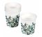 Lot De 10 Gobelets En Carton "eucalyptus" 23cl Blanc