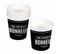 Lot De 10 Gobelets En Carton "cuisine" 23cl Noir