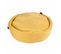 Coussin Rond Pour Chien et Chat "cosy Golden" 60cm Jaune