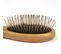 Brosse De Toilettage Bambou "picots Perles" 22cm Naturel