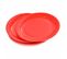 Lot De 20 Assiettes En Carton "vitamine" 18cm Rouge