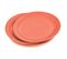 Lot De 20 Assiettes En Carton "vitamine" 18cm Terracotta