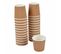 Lot De 25 Gobelets Expresso En Carton "ondulé" 12cl Naturel