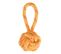 Jouet Pour Chien "corde Balle 1 Poignée" 27cm Orange