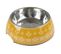 Gamelle Pour Chien et Chat "ethnic" 14cm Moutarde